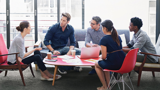 office workers in a meeting